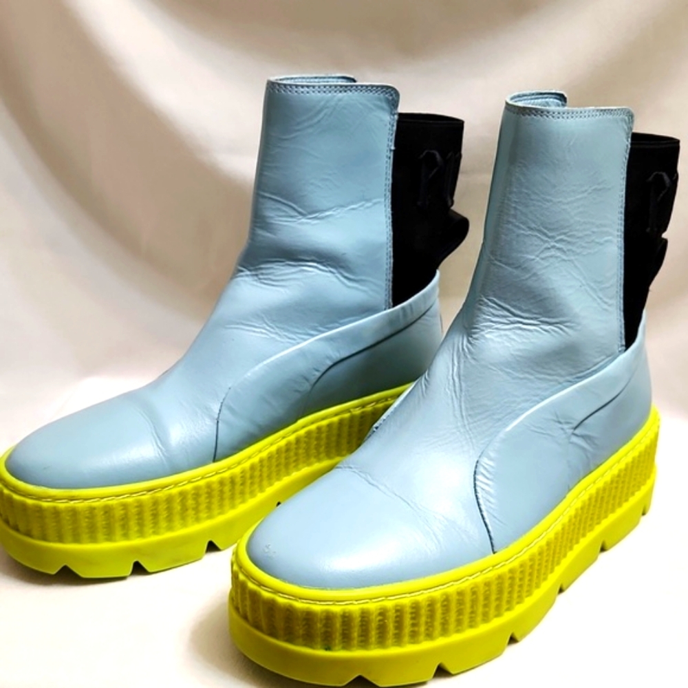 Puma x Fenty by Rihanna Chelsea Creeper Combat Platform boots (w size 8) - Picture 5 of 12